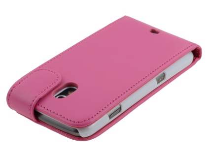 Samsung I9250 Google Galaxy Nexus Synthetic Leather Flip Case - Pink