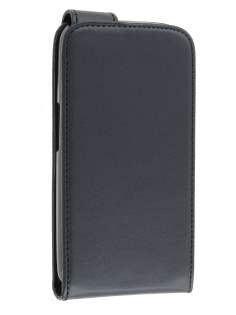 Samsung I9250 Google Galaxy Nexus Synthetic Leather Flip Case - Black