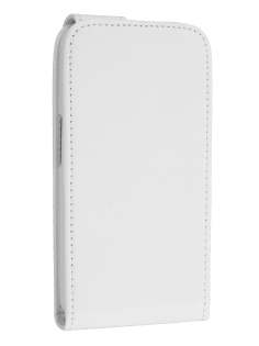 Samsung I9250 Google Galaxy Nexus Synthetic Leather Flip Case - Pearl White