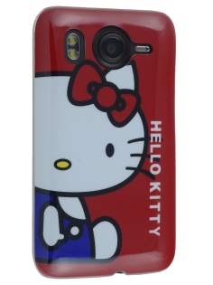 HTC Desire HD Hello Kitty Back Case - White/Red