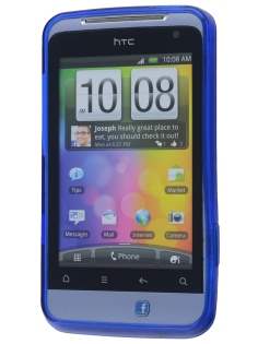 HTC Salsa TPU Gel Case - Diamond Blue