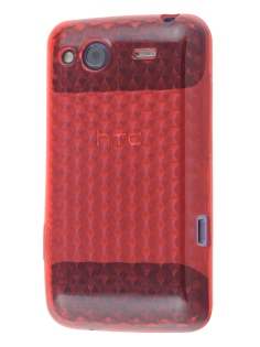 HTC Salsa TPU Gel Case - Diamond Red