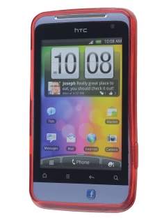HTC Salsa TPU Gel Case - Diamond Red