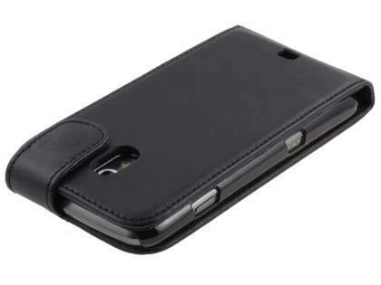 Samsung I9250 Google Galaxy Nexus Synthetic Leather Flip Case - Black