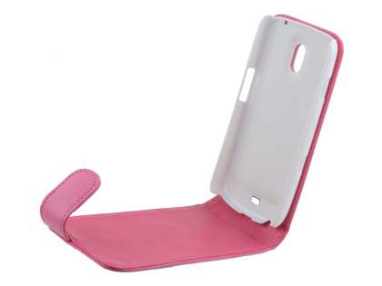 Samsung I9250 Google Galaxy Nexus Synthetic Leather Flip Case - Pink