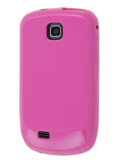 Samsung S5570 Galaxy Mini Frosted Colour TPU Gel Case - Pink