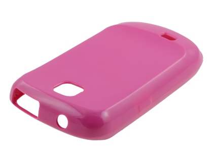 Samsung S5570 Galaxy Mini Frosted Colour TPU Gel Case - Pink