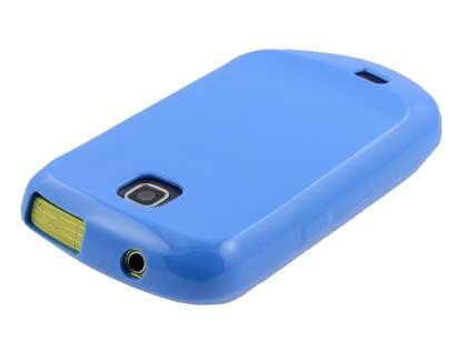 Samsung S5570 Galaxy Mini Frosted Colour TPU Gel Case - Blue