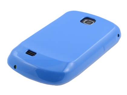Samsung S5570 Galaxy Mini Frosted Colour TPU Gel Case - Blue