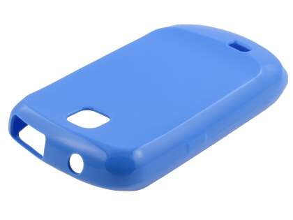 Samsung S5570 Galaxy Mini Frosted Colour TPU Gel Case - Blue