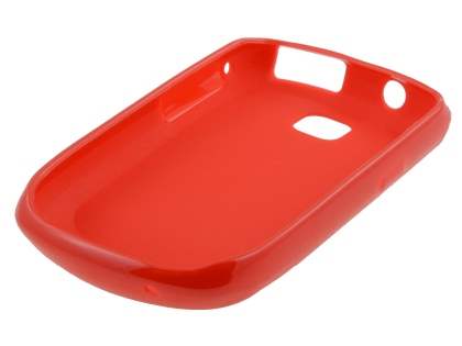 Samsung S5570 Galaxy Mini Frosted Colour TPU Gel Case - Red