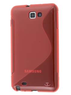Samsung I9220 Galaxy Note Wave Case - Red/Frosted Red