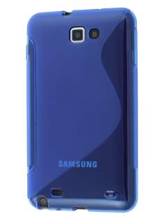 Samsung I9220 Galaxy Note Wave Case - Blue/Frosted Blue
