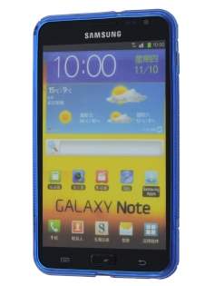 Samsung I9220 Galaxy Note Wave Case - Blue/Frosted Blue
