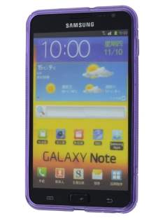 Samsung I9220 Galaxy Note Wave Case - Purple/Frosted Purple