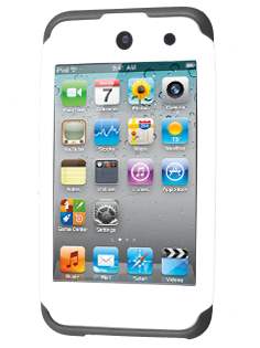 iPod Touch 4 Impact Case - White/Classic Black