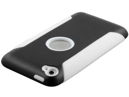 iPod Touch 4 Impact Case - White/Classic Black