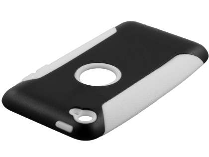 iPod Touch 4 Impact Case - White/Classic Black