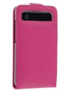 HTC Velocity 4G Genuine Leather Flip Case - Pink