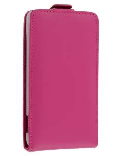 HTC Velocity 4G Genuine Leather Flip Case - Pink