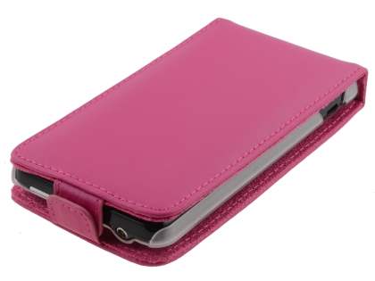 HTC Velocity 4G Genuine Leather Flip Case - Pink