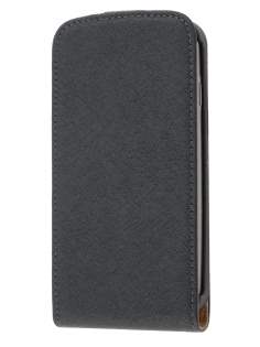 Samsung I9250 Google Galaxy Nexus Slim Synthetic Leather Flip Case - Black