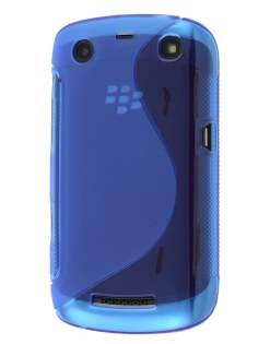 BlackBerry Curve 9360 Wave Case - Frosted Ocean Blue/Ocean Blue