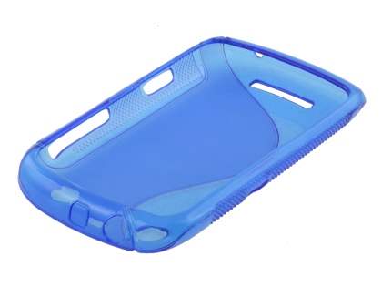 BlackBerry Curve 9360 Wave Case - Frosted Ocean Blue/Ocean Blue
