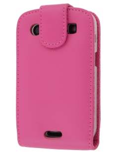 BlackBerry Bold 9900 Genuine Leather Flip Case - Pink