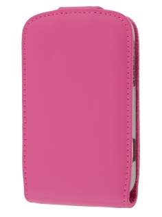 BlackBerry Bold 9900 Genuine Leather Flip Case - Pink