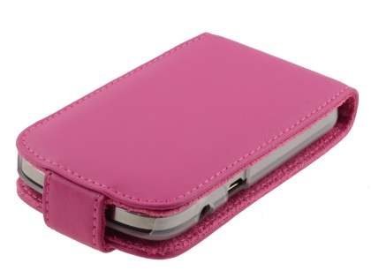 BlackBerry Bold 9900 Genuine Leather Flip Case - Pink