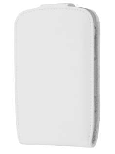BlackBerry Bold 9900 Genuine Leather Flip Case - White