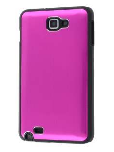 Samsung I9220 Galaxy Note Brushed Aluminium Case - Hot Pink Hard Case
