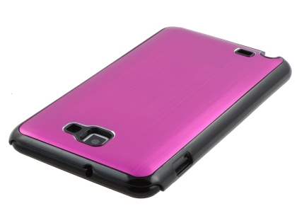 Samsung I9220 Galaxy Note Brushed Aluminium Case - Hot Pink