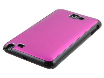 Samsung I9220 Galaxy Note Brushed Aluminium Case - Hot Pink