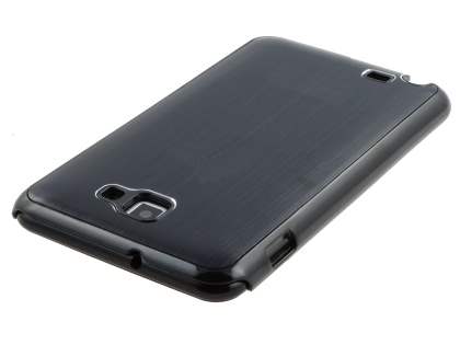 Samsung I9220 Galaxy Note Brushed Aluminium Case - Classic Black