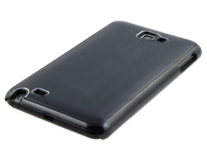 Samsung I9220 Galaxy Note Brushed Aluminium Case - Classic Black