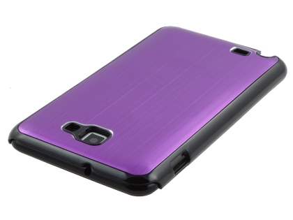 Samsung I9220 Galaxy Note Brushed Aluminium Case - Purple
