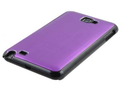 Samsung I9220 Galaxy Note Brushed Aluminium Case - Purple