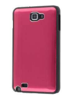 Samsung I9220 Galaxy Note Brushed Aluminium Case - Red Hard Case