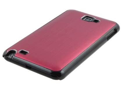 Samsung I9220 Galaxy Note Brushed Aluminium Case - Red