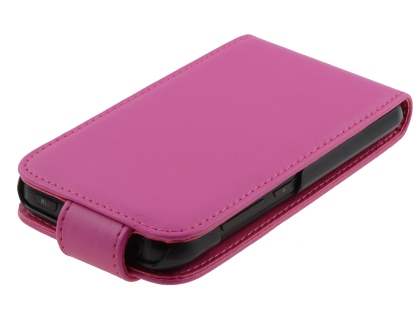 LG Optimus Black P970 Synthetic Leather Flip Case - Pink