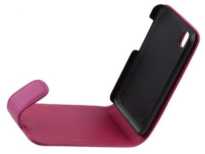 LG Optimus Black P970 Synthetic Leather Flip Case - Pink