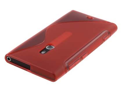 Nokia Lumia 800 Wave Case - Frosted Red/Red