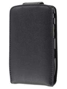 BlackBerry Torch 9810/9800 Genuine Leather Flip Case - Black