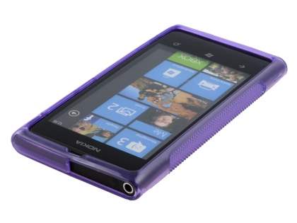 Nokia Lumia 800 Wave Case - Purple/Frosted Purple