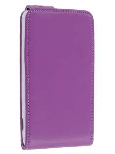 HTC Velocity 4G Synthetic Leather Flip Case - Purple