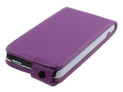HTC Velocity 4G Synthetic Leather Flip Case - Purple