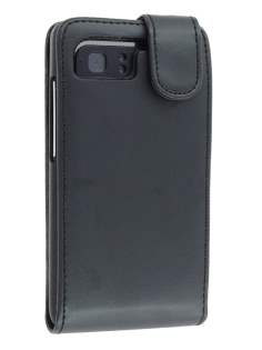 HTC Velocity 4G Synthetic Leather Flip Case - Black