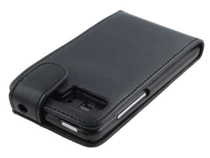 HTC Velocity 4G Synthetic Leather Flip Case - Black
